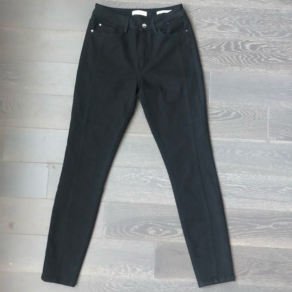 Guess black high waisted jeans